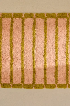 Calma House Tapetes Para Casa De Banho-Tapete de banho riscas Saturn rosa