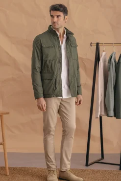 Celopman Casacos|Sobretudos-Técnica Saariana verde