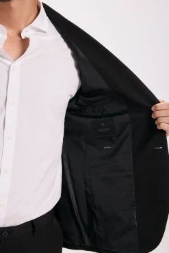 Jack & Jones Fatos-Terno masculino slim fit Preto