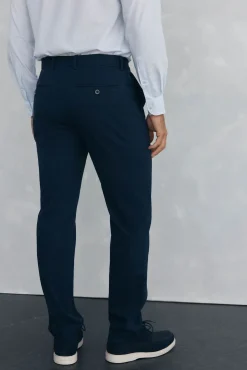 Pedro del Hierro Calças|Chinos-Textura de regular fit Chino Azul