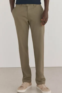 Pedro del Hierro Calças|Chinos-Textura de regular fit Chino Verde