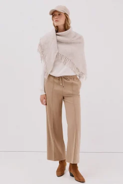 Cortefiel Calças-Texturas de borracha Panralón Tostado