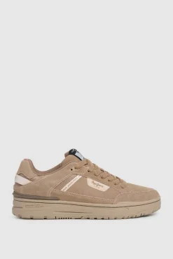 Pepe Jeans Sneakers-Tênis baixos de camurça camel
