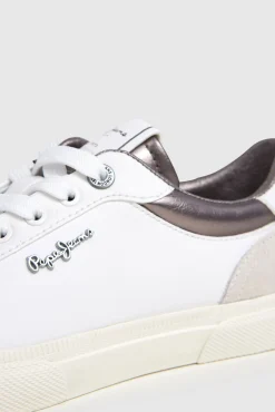 Pepe Jeans Sneakers-Tênis Clássico Com Detalhes Em Camurça cinzento