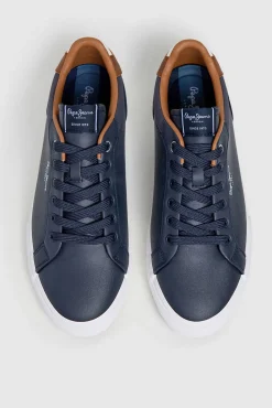 Pepe Jeans Sneakers-Tênis Clássico Com Detalhes Em Camurça azul