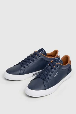 Pepe Jeans Sneakers-Tênis Clássico Com Detalhes Em Camurça azul