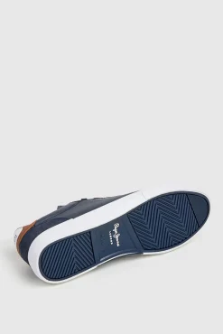 Pepe Jeans Sneakers-Tênis Clássico Com Detalhes Em Camurça azul