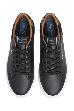 Pepe Jeans Sneakers-Tênis Clássico Com Detalhes Em Camurça preto