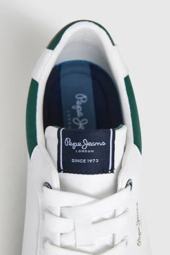 Pepe Jeans Sneakers-Tênis Clássico Com Detalhes Em Camurça verde