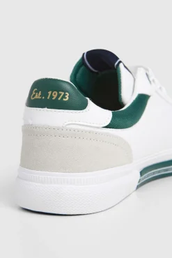 Pepe Jeans Sneakers-Tênis Clássico Com Detalhes Em Camurça verde