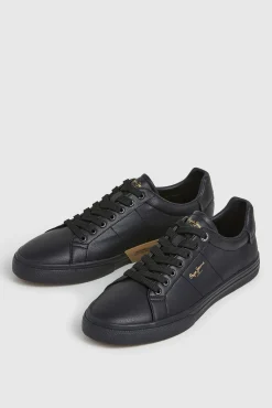 Pepe Jeans Sneakers-Tênis Clássicos com Efeito Couro preto