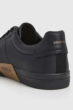 Pepe Jeans Sneakers-Tênis Clássicos com Efeito Couro preto