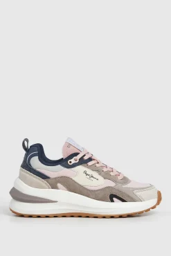 Pepe Jeans Sneakers-Tênis com detalhes de estampa animal rosa