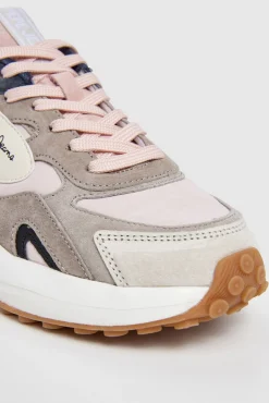 Pepe Jeans Sneakers-Tênis com detalhes de estampa animal rosa