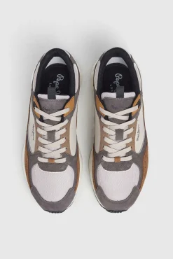Pepe Jeans Sneakers-Tênis com detalhes em Camurça cinzento