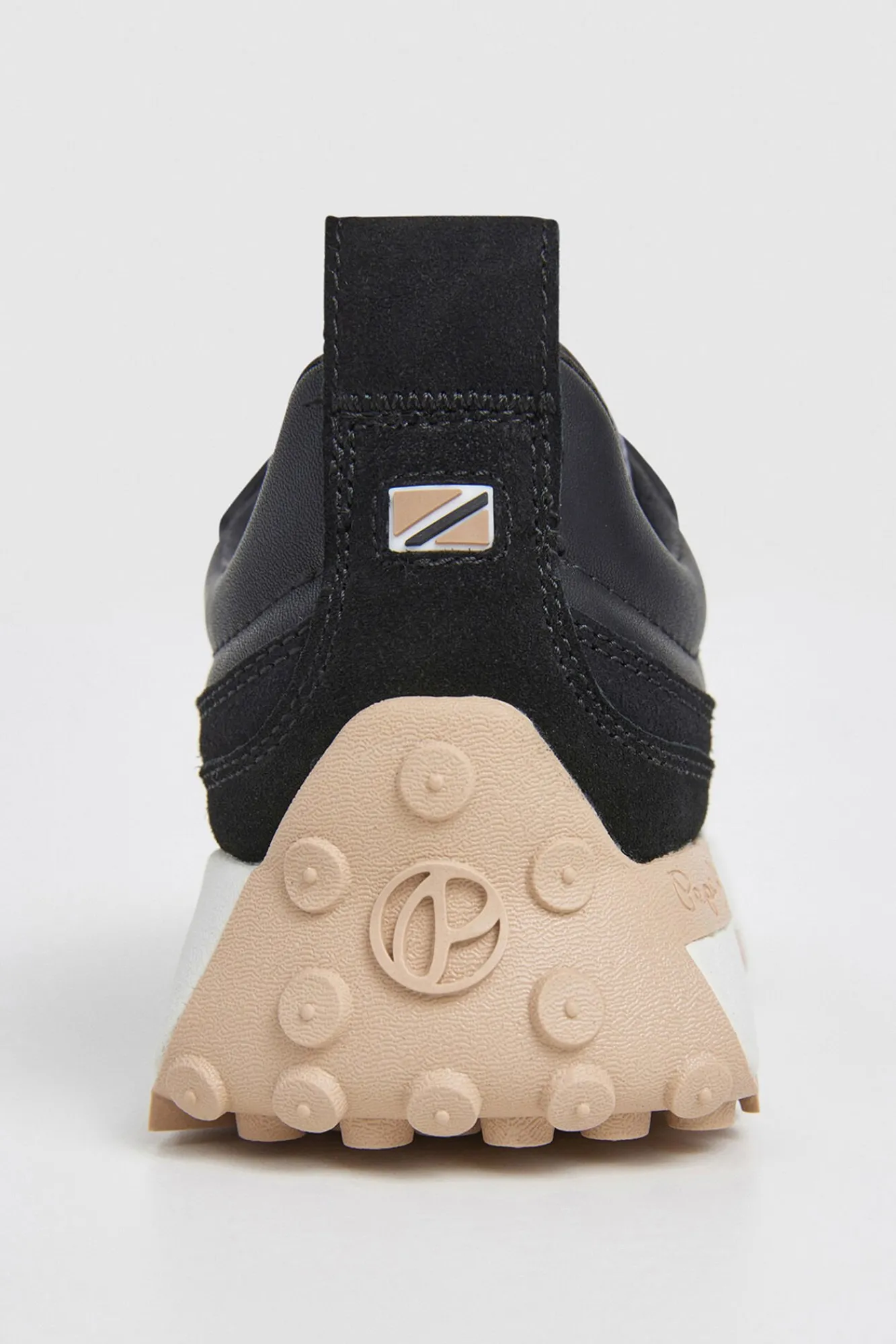 Pepe Jeans Sneakers|Calçado De Couro-Tênis com detalhes em glitter preto