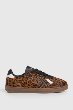 Pepe Jeans Sneakers|Calçado De Couro-Tênis com estampa animal cru