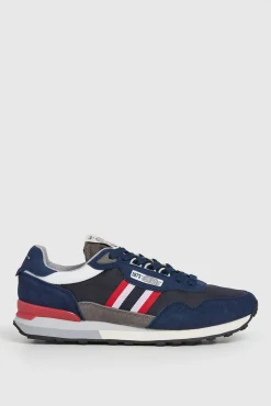 Pepe Jeans Sneakers-Tênis de corrida com detalhes em Camurça azul
