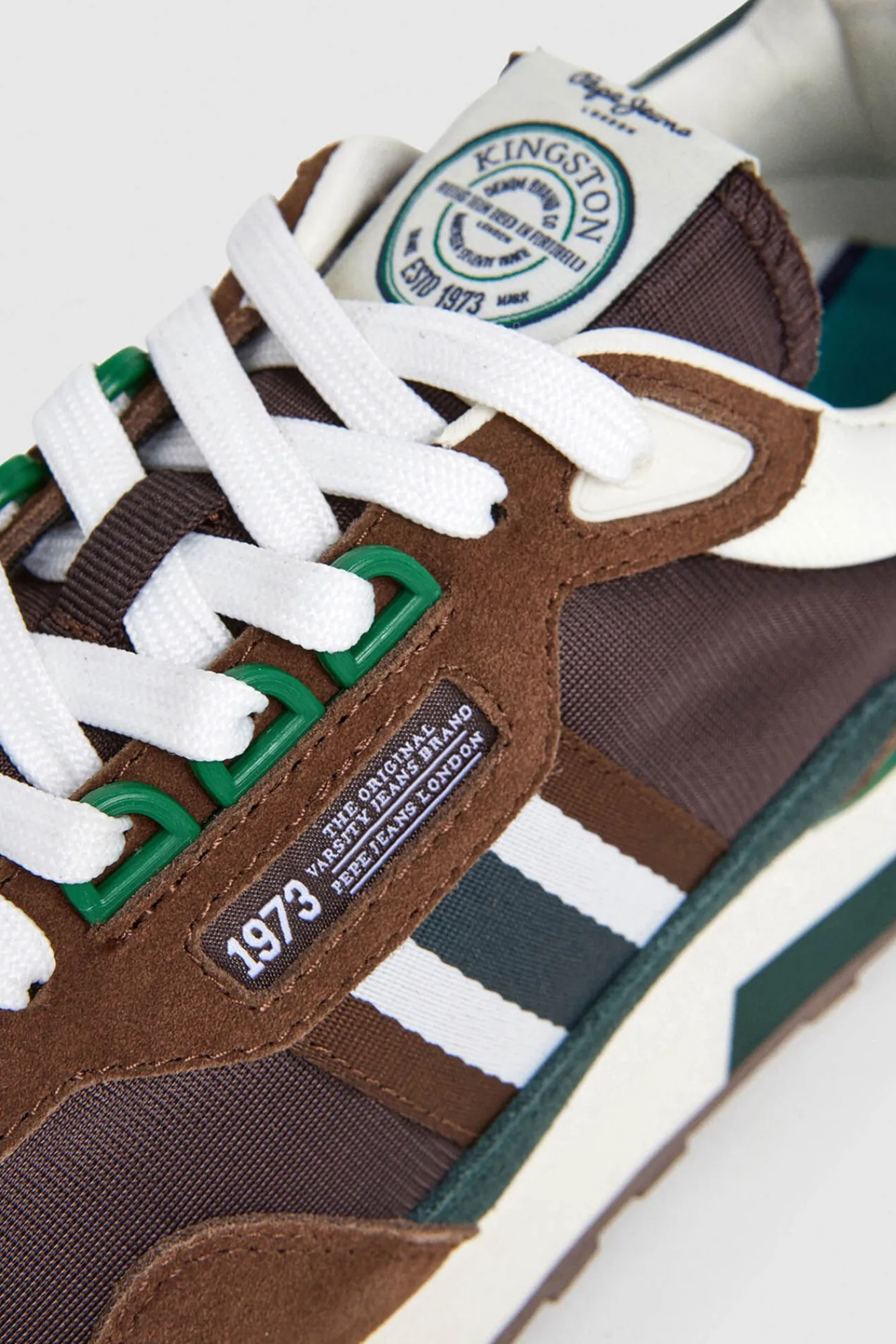 Pepe Jeans Sneakers-Tênis de corrida com detalhes em Camurça cru