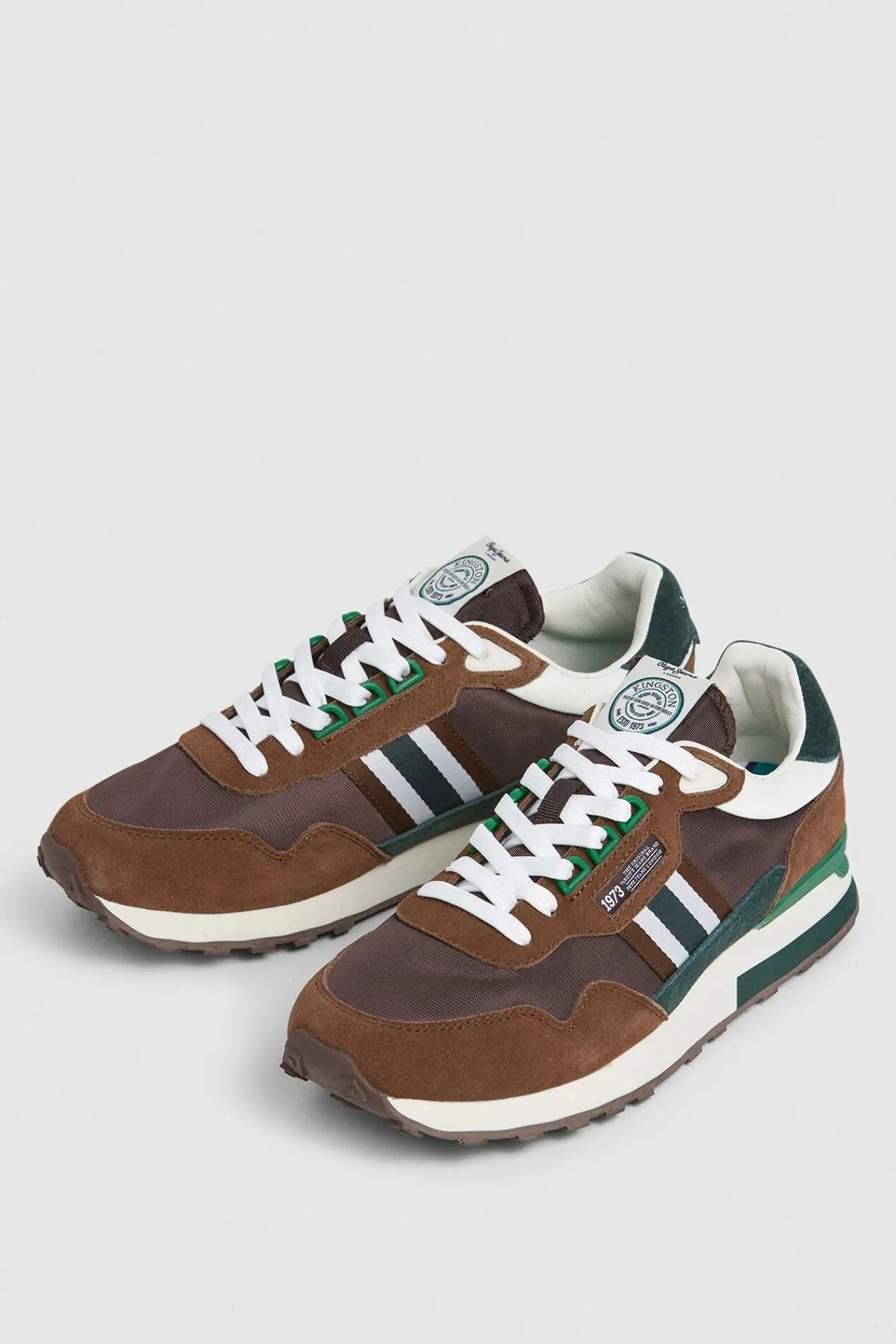 Pepe Jeans Sneakers-Tênis de corrida com detalhes em Camurça cru