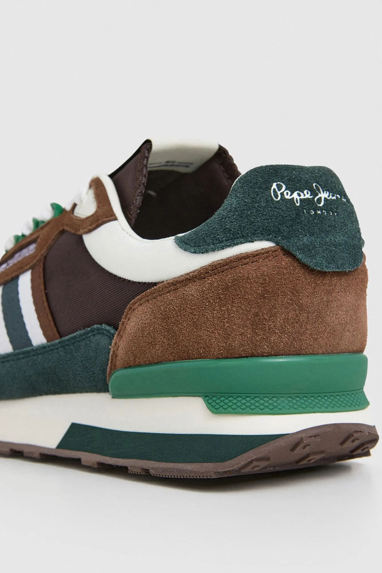 Pepe Jeans Sneakers-Tênis de corrida com detalhes em Camurça cru