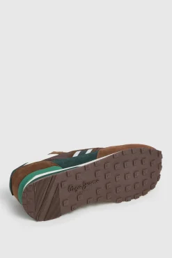 Pepe Jeans Sneakers-Tênis de corrida com detalhes em Camurça cru