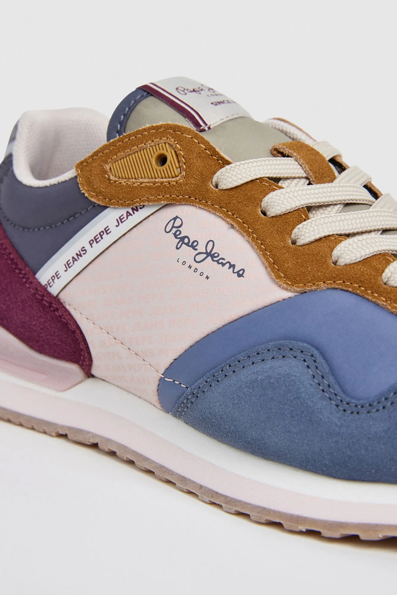 Pepe Jeans Sneakers-Tênis de corrida com estampa de logotipo cinzento