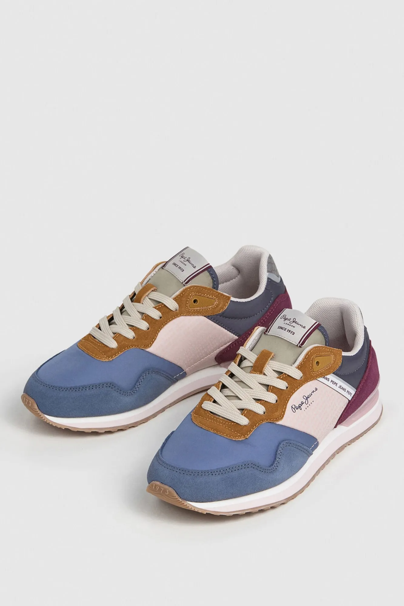 Pepe Jeans Sneakers-Tênis de corrida com estampa de logotipo cinzento