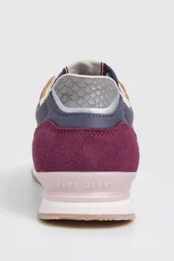 Pepe Jeans Sneakers-Tênis de corrida com estampa de logotipo cinzento