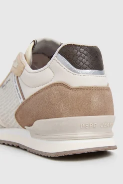 Pepe Jeans Sneakers-Tênis de corrida com estampa de logotipo castanho