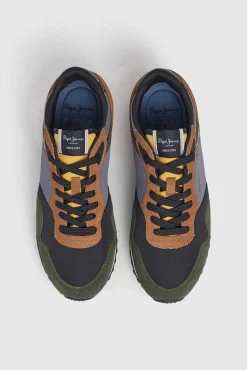 Pepe Jeans Sneakers-Tênis de corrida combinados Caqui escuro