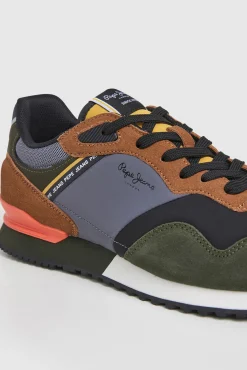 Pepe Jeans Sneakers-Tênis de corrida combinados Caqui escuro