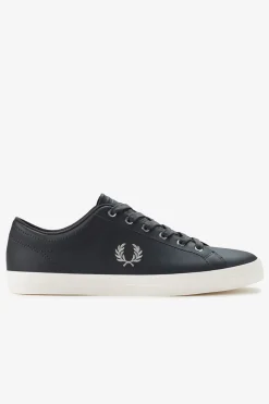 Fred Perry Sneakers-Tênis de couro básico Cinzento