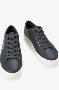 Fred Perry Sneakers-Tênis de couro básico Cinzento