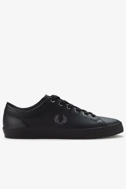 Fred Perry Sneakers-Tênis de couro básico Preto