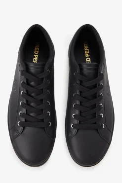 Fred Perry Sneakers-Tênis de couro básico Preto