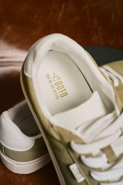 OOTO Sneakers-Tênis de pele Verde