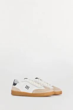Pedro del Hierro Sneakers|Calçado De Couro-Tênis de pele Ecru