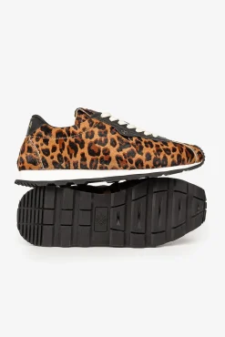 Popa Sneakers-Tênis Esportivo Feminino Kira Leopard Preto