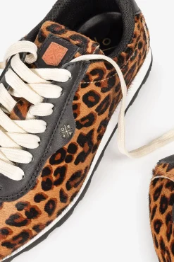 Popa Sneakers-Tênis Esportivo Feminino Kira Leopard Preto