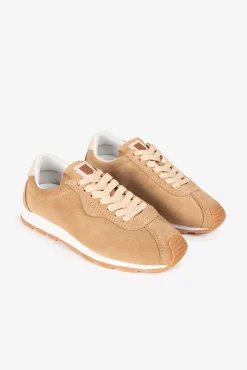Popa Sneakers|Calçado De Couro-Tênis esportivo feminino Kira Croute Castanho