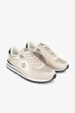 Popa Sneakers-Tênis esportivo feminino laminado Blake Dourado