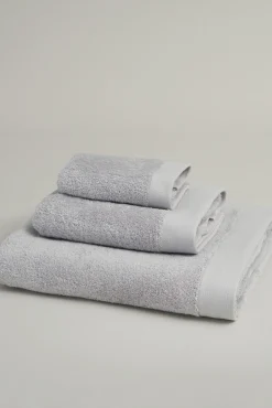 Bassols Toalhas-Toalha banho wonder 550 g algodão turco americano 150x100 Cinzento