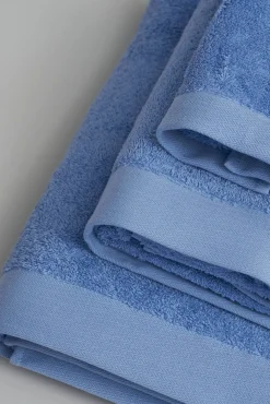 Bassols Toalhas-Toalha banho wonder 550 g algodão turco americano 150x100 Azul