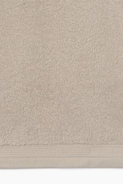 Textura Toalhas-Toalha duche friso algodão egípcio 70 x 140 cm. bege