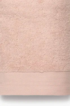 Textura Toalhas-Toalha toucador friso algodão egípcio 30 x 50 cm. rosa