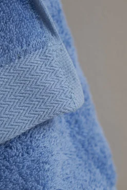 Bassols Toalhas-Toalha toucador wonder 550 g algodão turco americano 30x50 Azul