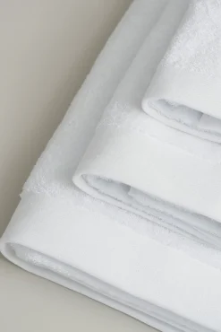 Bassols Toalhas-Toalha toucador wonder 550g algodão turco americano 30x50 Branco