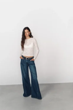 High Spirits T-Shirts|Blusas-Top Ashen bege