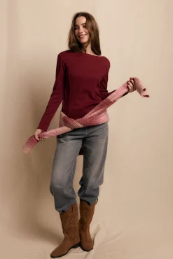 Slowlove T-Shirts|Blusas-Top básico mesclado Granada